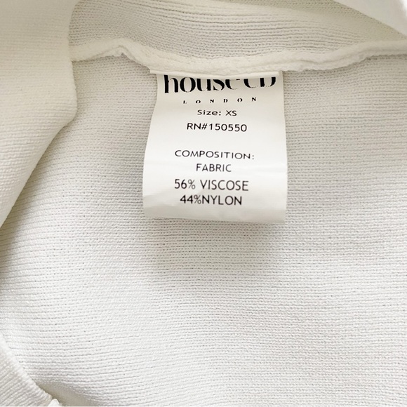 House of CB Yves Knit Top & Mariella Knit Mini Skirt Set in White XS - Picture 11 of 11